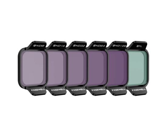 Set of 6 Freewell Standard Day filters for DJI Flip Aksesuāri sporta kamerām