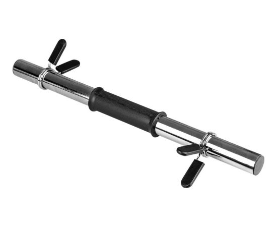 Dobais hanteles stienis inSPORTline Onepump 45 cm / 30 mm ar fiksatoriem, bez vītnes Hanteles