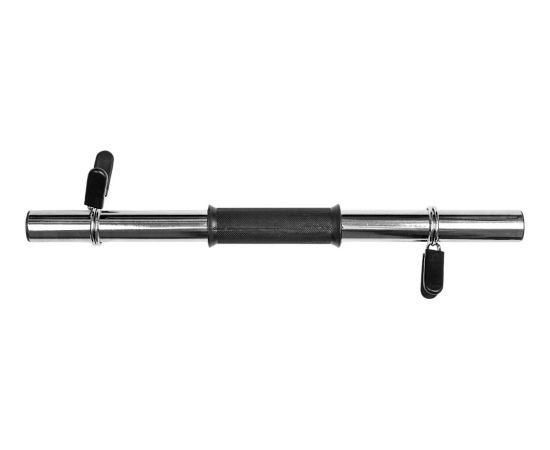 Dobais hanteles stienis inSPORTline Onepump 45 cm / 30 mm ar fiksatoriem, bez vītnes Hanteles