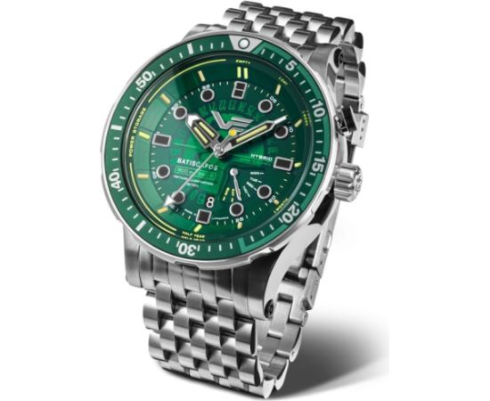 Vostok Europe Batiscafos Hybrid PX84-511A770BR-LEBW Rokas pulksteņi 