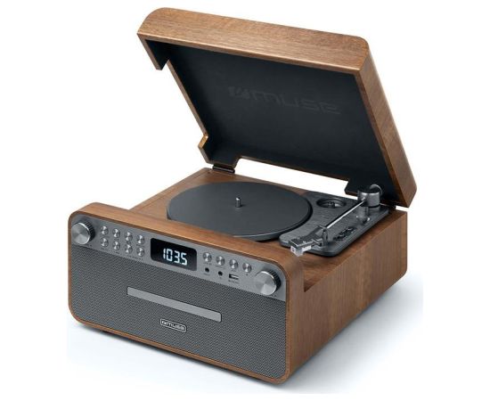 Muse MT-118 AT, brown/grey - Turntable Magnetolas