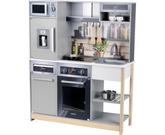Theo Klein Miele Family Wooden Kitchen, Play Kitchen Grey Новости - Детские товары