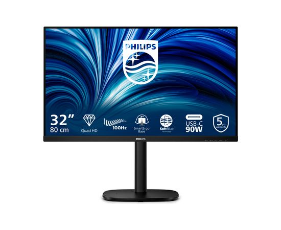 Philips 80,0cm (31,5") 32B2U3601  16:09 HDMI+DP+USB-C black LED / LCD мониторы