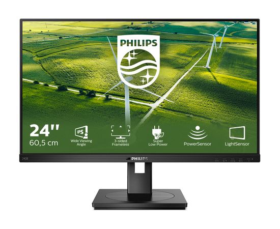 Philips 242B1G/00 23,8" IPS FHD 75Hz 4ms melns monitors Monitori