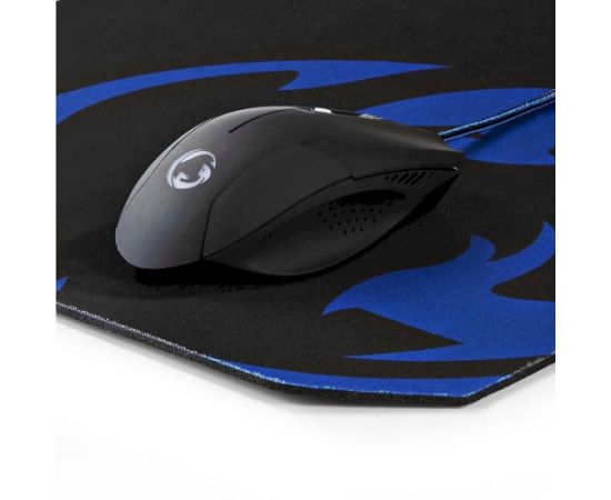 Nedis GMMP100BK Комплект игровой мыши и коврика для мыши 1600DPI / 1,5м Мыши