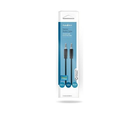 Nedis Stereo audio Kabelis 3,5mm - 3,5mm 1 m Jaunumi - Audio-Video
