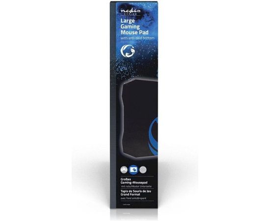 Nedis GMPD100BK Микрофибровый коврик для мыши 278x243mm / чёрный Коврики для мышей