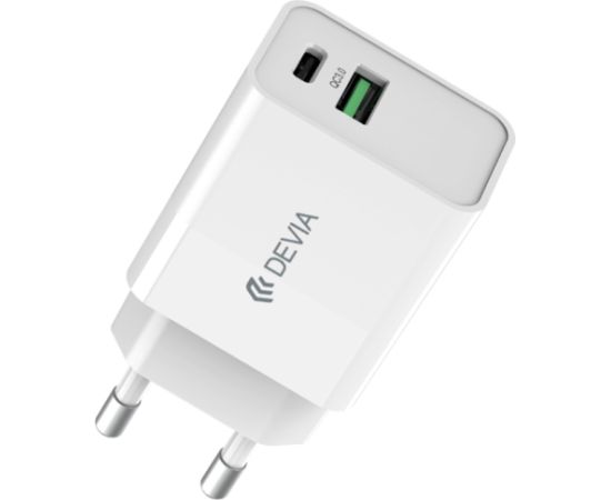 Devia Smart PD 25W Настенное Зарядное Устройство USB-C - USB-C Кабель 1.2m Зарядные устройства