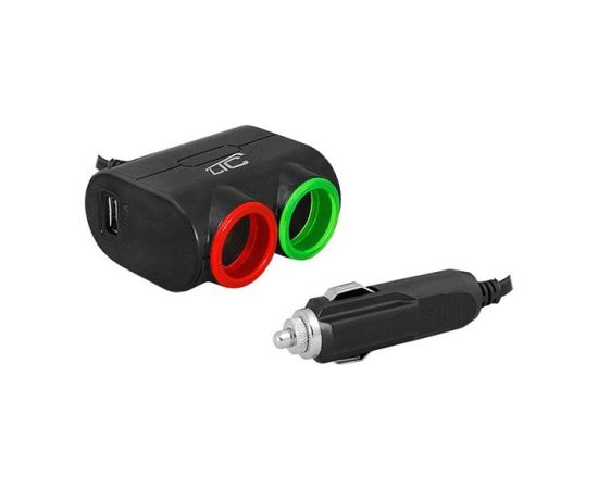 Lamex LTC LXAS10 Automašīnas Auto Lādētājs 2gn / USB 1.2A / 120W / 12-24V Telefonu lādētāji 12v Automašīnām