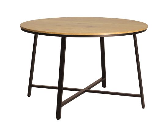 Dining table SANCIA D120xH76cm, oak/brown Комплекты мебели для столовой