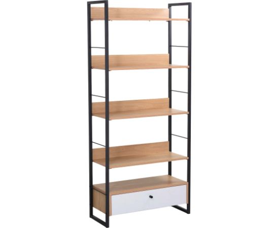 Shelf STUDY 70x30xH159cm, oak/white Новинки Для дома и сада 