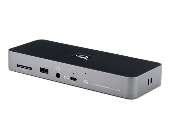 Doku stacija OWC Thunderbolt 4 vadu melna pelēka Dokstacijas portatīvajiem datoriem