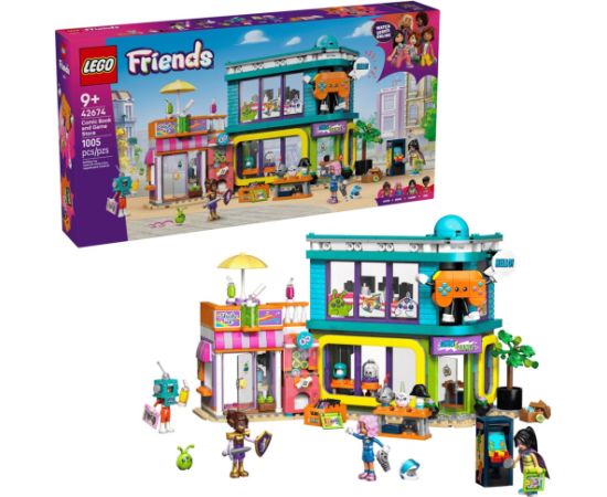 LEGO FRIENDS 42674 Comic Book and Game Store Jaunumi, Bērnu preces
