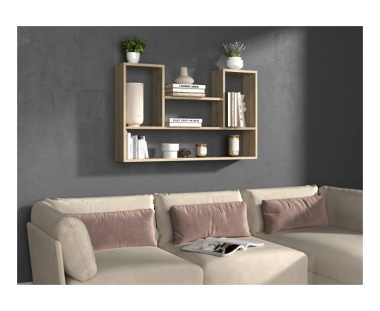 Top E Shop BILBAO 4P hanging bookcase 100x16x60 cm sonoma Jaunumi -Dārzam