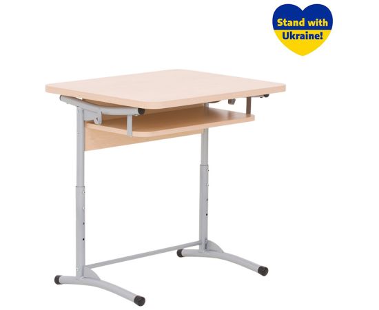 Galds skolniekam NOWY STYL E-172/1 ALU 1-vietīgs Офисные столы