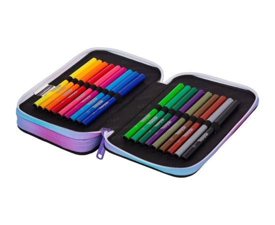 Double decker school pencil case with equipment CoolPack Jumper 2 Star Night Mugursomas