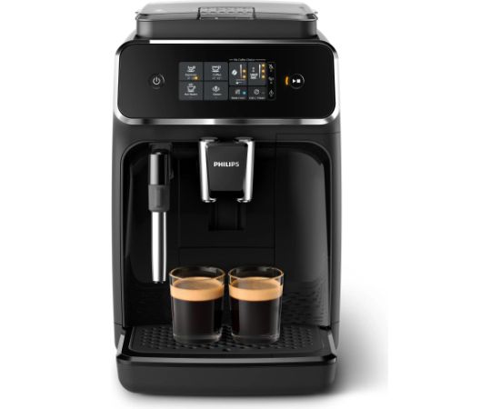 Philips 2200 Series EP2225/10 pilnībā automātisks espresso kafijas automāts ar iebūvētu dzirnaviņas un 1,8 l ūdens tvertni Kafijas aparāti