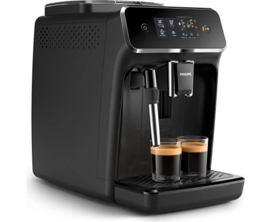 Philips 2200 Series EP2225/10 pilnībā automātisks espresso kafijas automāts ar iebūvētu dzirnaviņas un 1,8 l ūdens tvertni Kafijas aparāti
