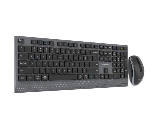 KEYBOARD +MOUSE WRL ENG/BK KBS-WPS-02 GEMBIRD Klaviatūras