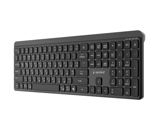 KEYBOARD WRL SLIM BT CYRILLIC/KB-WPS-03-CYRL GEMBIRD Клавиатуры