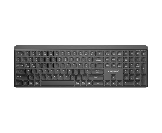 KEYBOARD WRL SLIM 2.4G+BT US/KB-WPS-03 GEMBIRD Клавиатуры