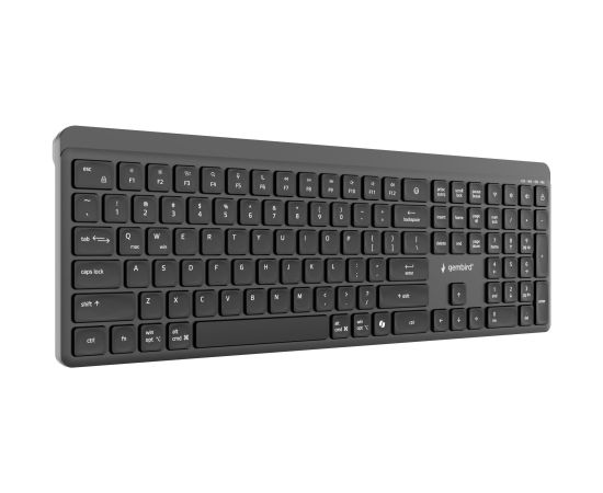 KEYBOARD WRL SLIM 2.4G+BT US/KB-WPS-03 GEMBIRD Клавиатуры