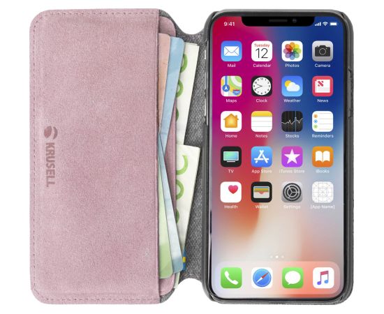 Krusell Broby 4 Card SlimWallet Apple iPhone XS Max pink Чехлы - альтернативные