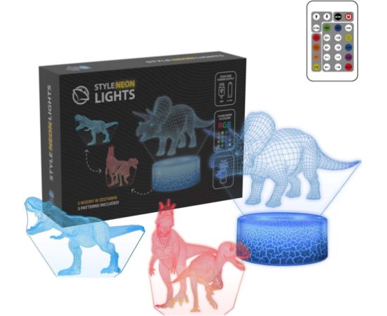 Manta SNL117RGB LED lamp Light decoration Dinosaurs RGB 3D Jaunumi, Bērnu preces