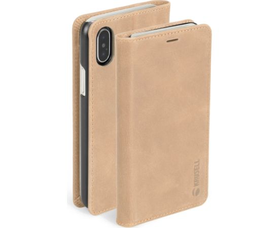 Krusell Sunne 4 Card FolioWallet Apple iPhone XS Max vintage nude Чехлы - альтернативные
