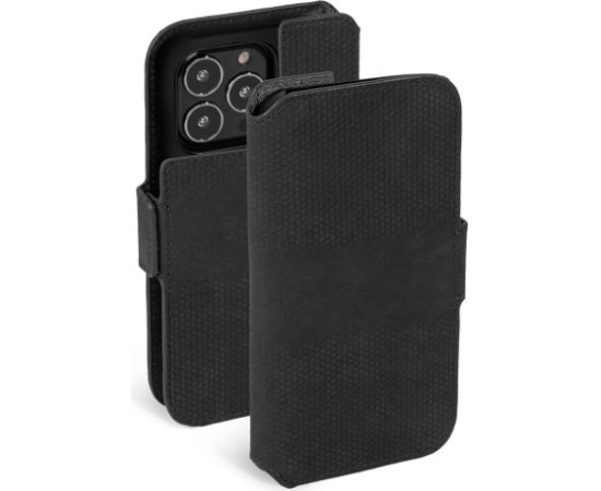 Krusell Leather PhoneWallet Apple iPhone 13 Pro Max black (62396) Neoriģinālie Maciņi