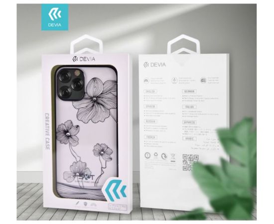Devia Crystal Flora case iPhone 12 Pro Max blue Чехлы - альтернативные