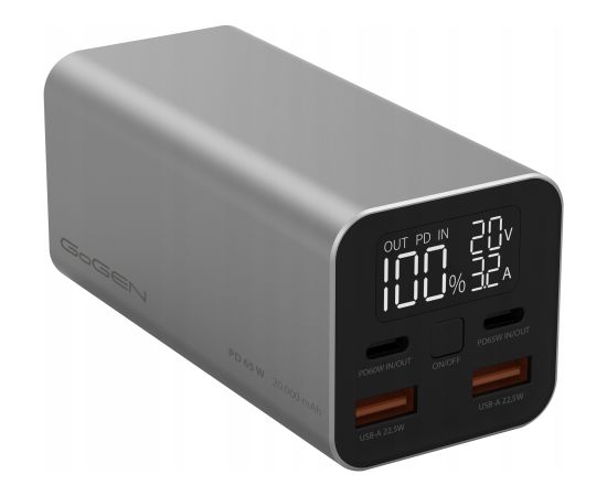 Powerbank GoGEN PB200009S 20000 mAh PD 65W Jaunumi - Datori
