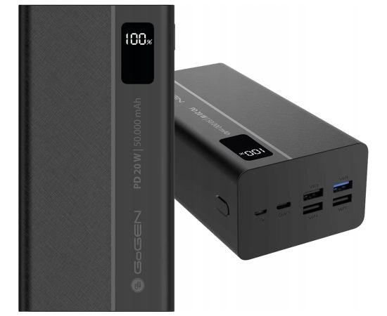 Powerbank GoGEN PB500001 50000 mAh USB-C PD 20W Jaunumi - Datori