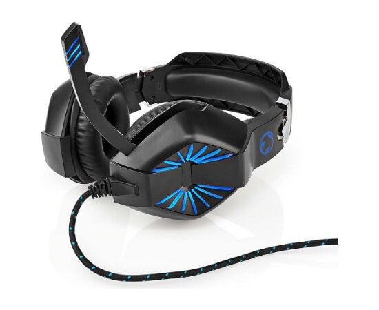 Nedis GHST250BK Stereo Spēļu Austiņas USB Type-A / 2x 3,5 mm / 2.2m Austiņas