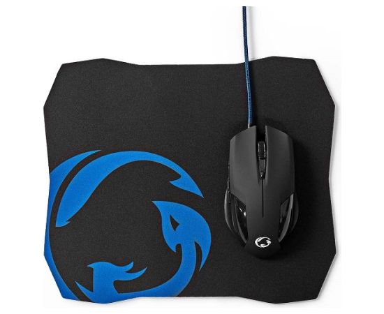 Nedis GMMP110BK Игровая Мышь и Коврик Для Мыши - Со Шнуром Мыши