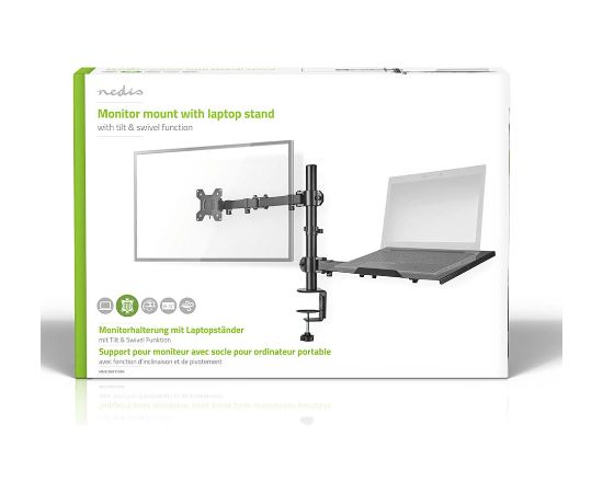 Nedis MMSISNB110BK Monitora un Portatīvā Datora Stiprinājums 1 ekrāns 15''–32'' TV un monitoru stiprinājumi, kronšteini