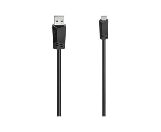 Hama USB-A/Mini-USB Cable, 1,5 m, black - Cable Dažādi vadi