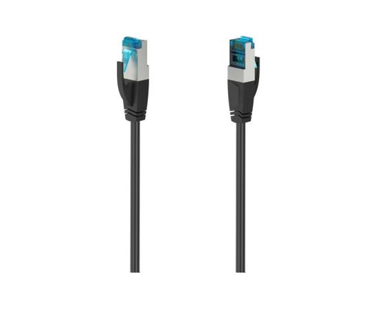 Hama Ethernet Cable, CAT 6a, 10 Gbit/s, 0,25 m, black - Network cable Сетевые кабели, провода