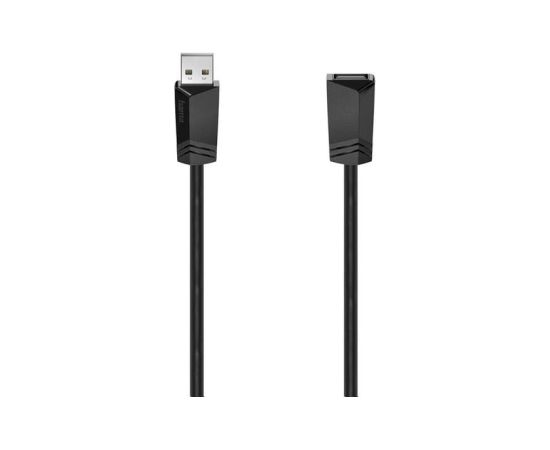 Hama USB Extension Cable, 5 m, black - Cable Сетевые кабели, провода