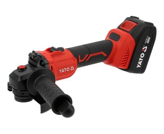 Akumulatora leņķa slīpmašīna Yato YT-828251; 18 V; 125 mm; 1x4,0 Ah akum. Slīpmašīnas