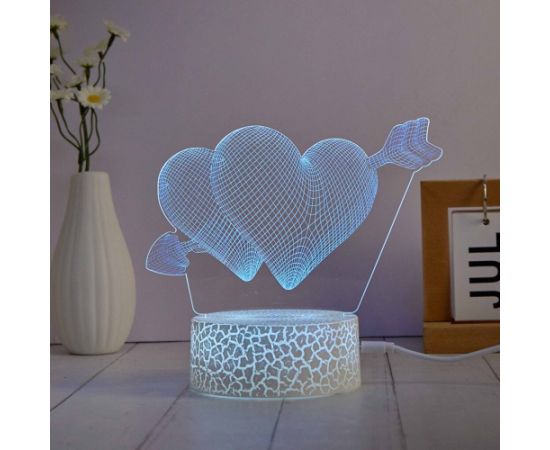 Manta SNL115RGB LED lamp Light decoration Heart RGB 3D Jaunumi, Bērnu preces