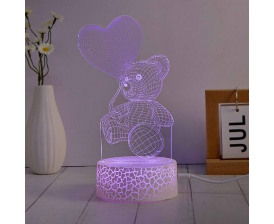 Manta SNL115RGB LED lamp Light decoration Heart RGB 3D Jaunumi, Bērnu preces