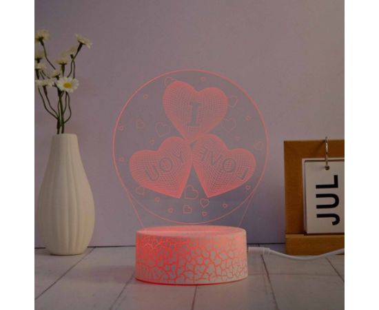 Manta SNL115RGB LED lamp Light decoration Heart RGB 3D Jaunumi, Bērnu preces