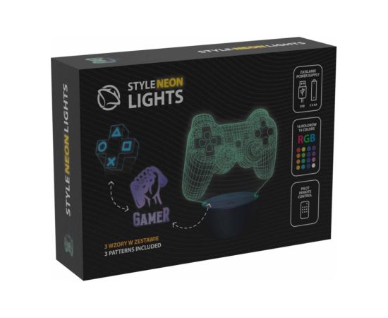 Manta SNL122RGB LED lamp Light decoration Game 2 RGB 3D Jaunumi, Bērnu preces