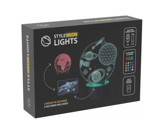 Manta SNL118RGB LED lamp Light decoration Kosmos RGB 3D Jaunumi, Bērnu preces