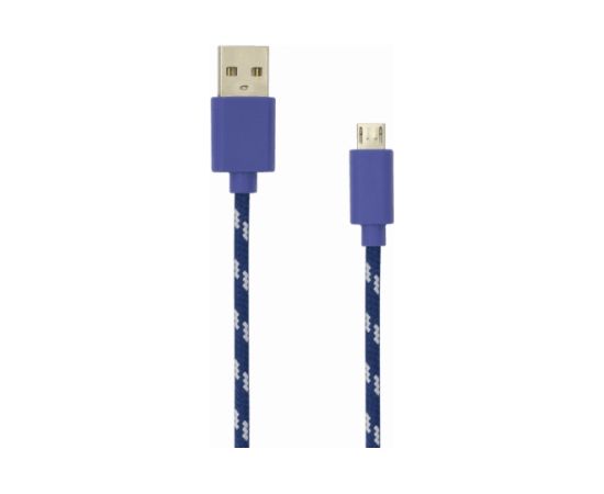 Sbox USB-1031BL USB->Micro USB 1M blue Дата USB-кабели