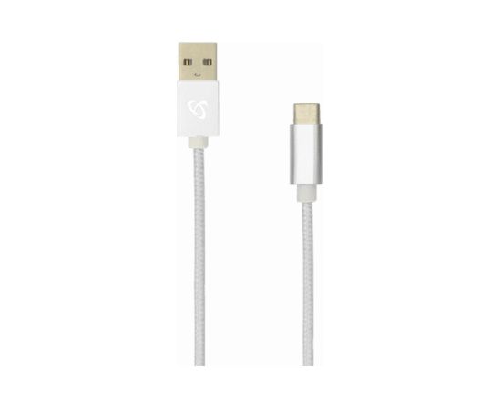 Sbox USB-TYPEC-0.5M USB->TYPE-C M/M 0.5m Data USB kabeļi