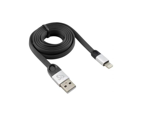 Sbox USB 2.0-8-Pin/2.4A black/silver Data USB kabeļi