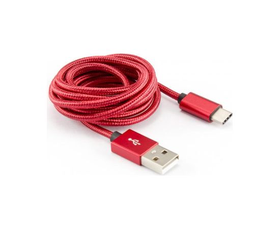 Sbox USB->Type-C M/M 1.5m CTYPE-1.5R Strawberry Red Дата USB-кабели
