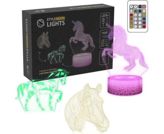 Manta SNL116RGB LED lamp Light decoration Horses RGB 3D Jaunumi, Bērnu preces